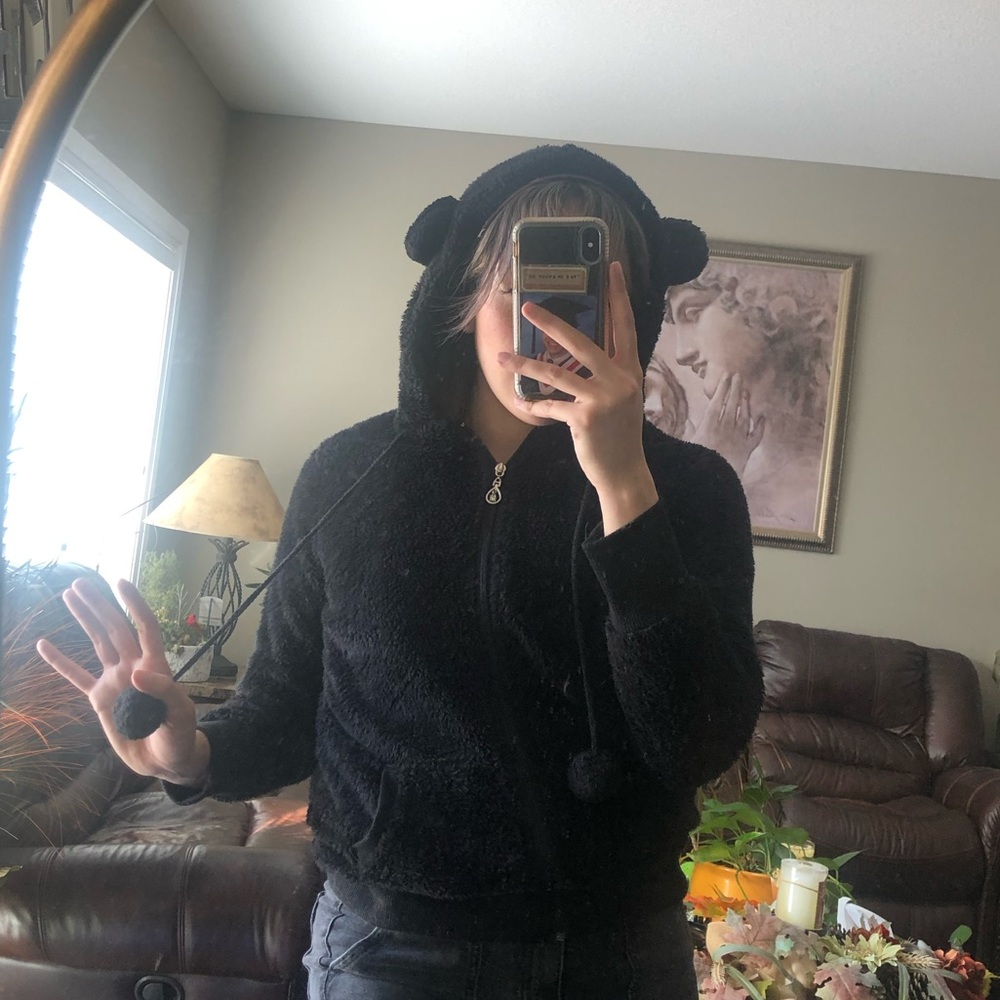 Zanzea bear hood jacket